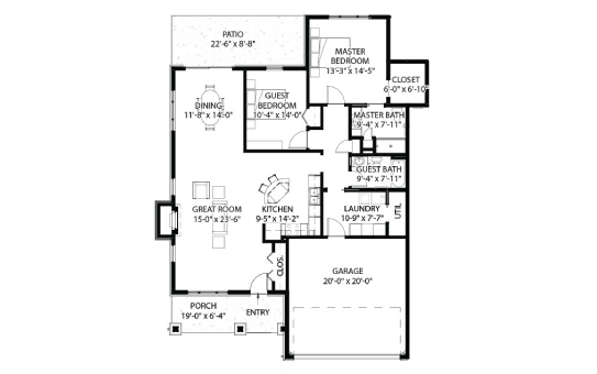Redwood A floor plan