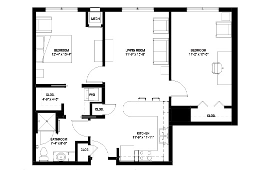 Independent Living floor plan cottonwood